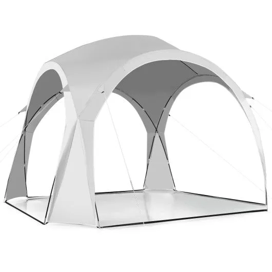 11 x 11 Feet Patio Sun Shade Shelter Canopy Tent Portable UPF 50  Outdoor Beach-White