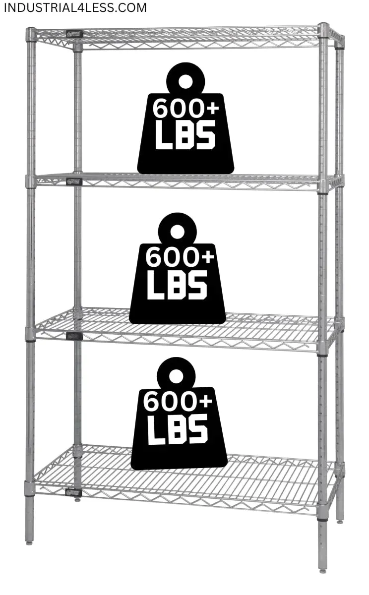 18" x 60" Stainless Steel Wire Shelving Unit