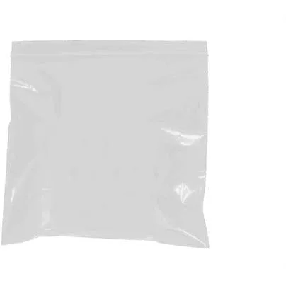 3" x 3" - 2 mil White Reclosable Poly Bags