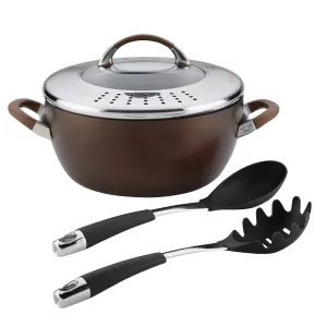 4-Piece Hard-Anodized Nonstick Cookware Set