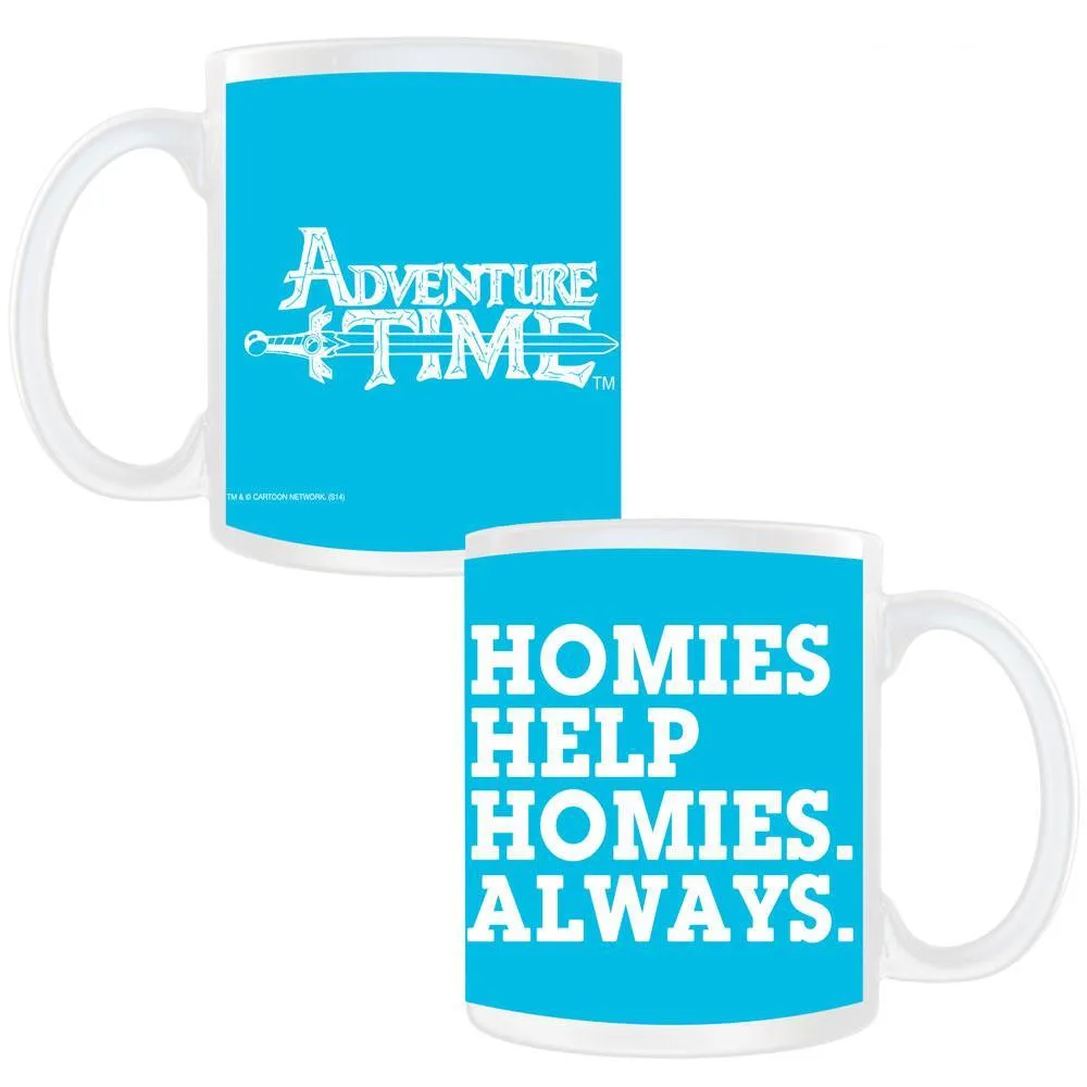 Adventure Time Homies Help Homies White Mug