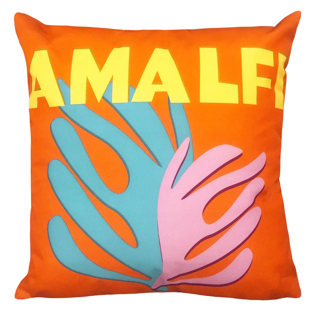 Amalfi Orange Outdoor Cushion in Tangerine