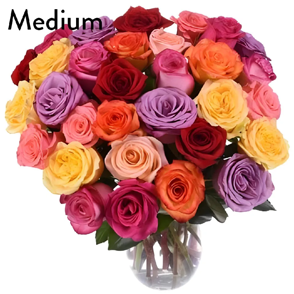 Assorted Roses Gift Bouquet