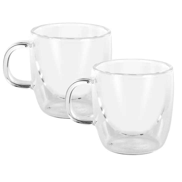 Avanti Caffe Manico Double Wall Glasses Set Of 2 - 250ml