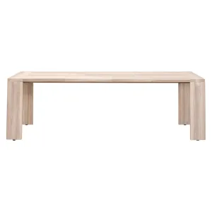 Big Sur Outdoor Dining Table in Gray Teak