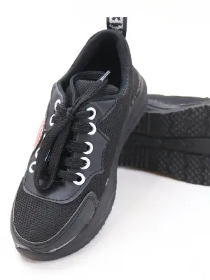 BS19 Boys Shoes 8Yrs - 17Yrs SP Black