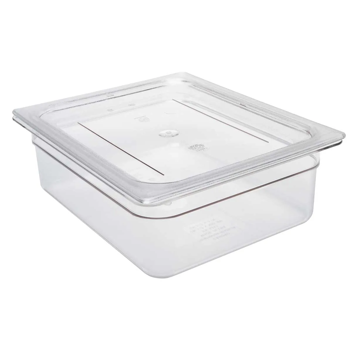 Cambro 20CWC135 Camwear Flat Food Pan Lid, Clear, 1/2 Size