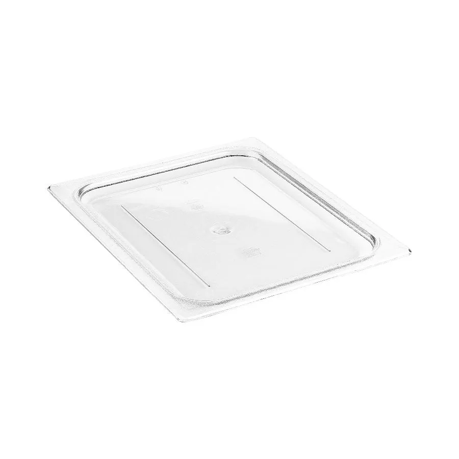 Cambro 20CWC135 Camwear Flat Food Pan Lid, Clear, 1/2 Size