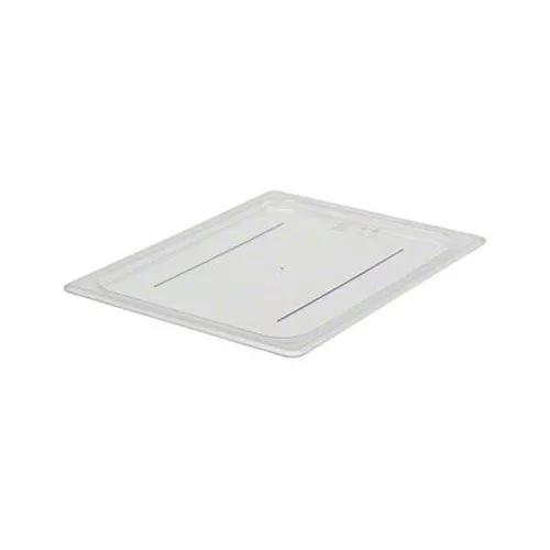 Cambro 20CWC135 Camwear Flat Food Pan Lid, Clear, 1/2 Size