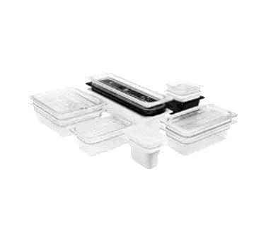 Cambro 46CW135 Camwear Food Pan, 3.9 qt., 6" Deep, 1/4 Size, Polycarbonate, Clear - NSF Listed | Denson CFE