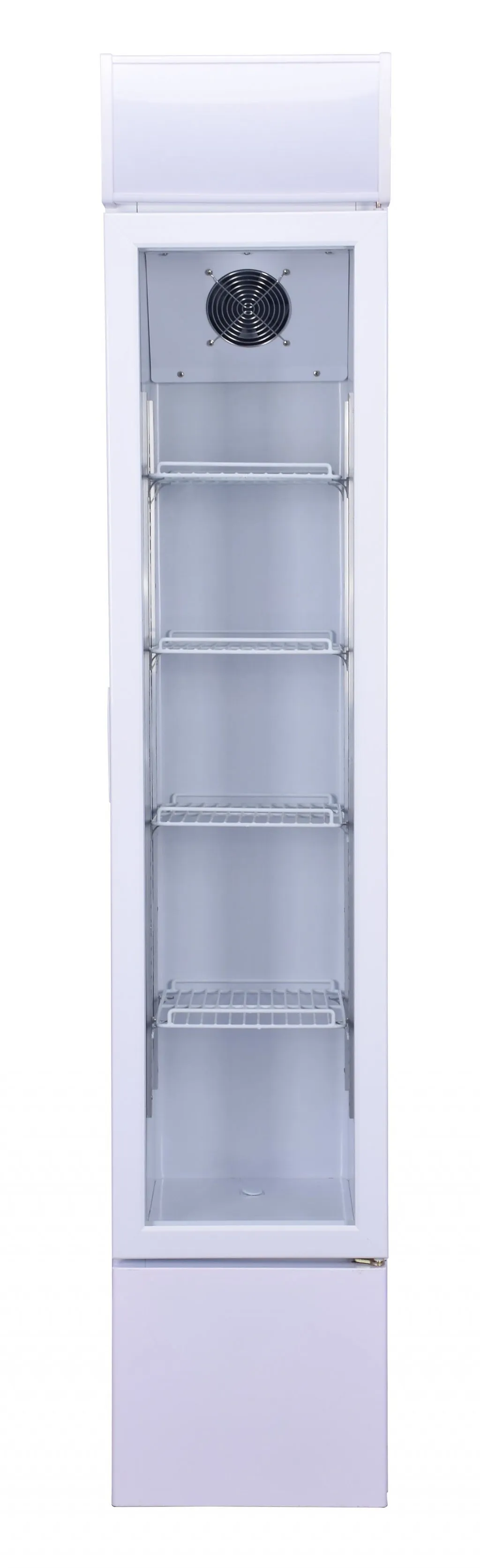 Combisteel Slimline Narrow Single Hinged Glass Door Fridge Merchandiser 105Ltr - 7455.1385