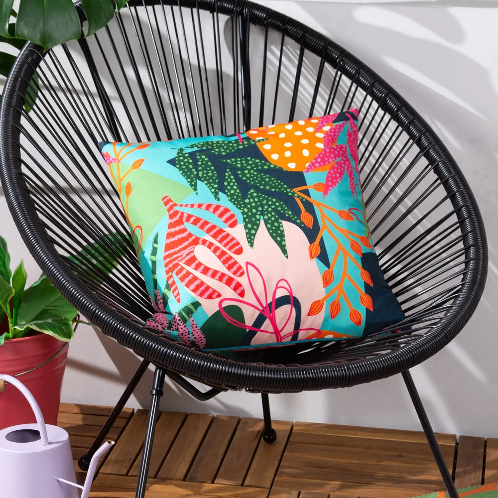 Coralina Outdoor Cushion Aqua/Pink