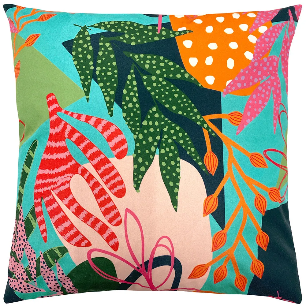 Coralina Outdoor Cushion Aqua/Pink