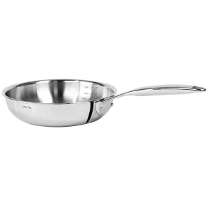 Cristel Castel'Pro 8.0'' Stainless Chef's Pan -Fixed Handle