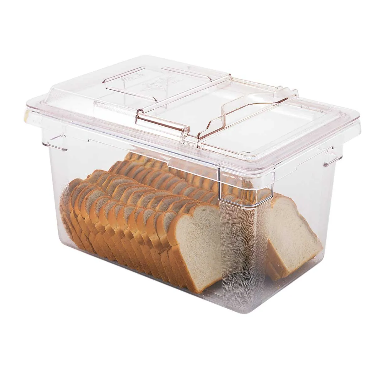 Culinary Essentials by Cambro 12189CW135 Camwear Food Box, Clear, 4.75 gal.