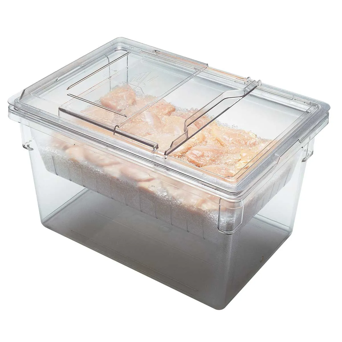 Culinary Essentials by Cambro 182615CW135 Camwear Food Box, Clear, 22 gal.