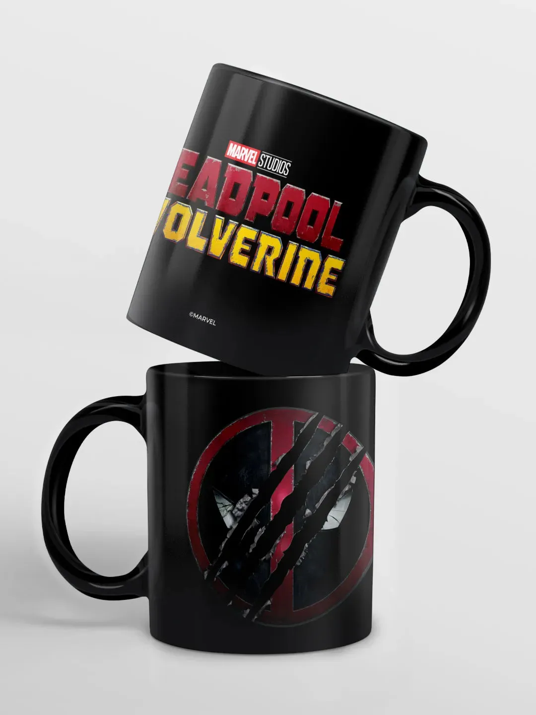 Deadpool Crest 3D Black Ceramic Coffee Mug