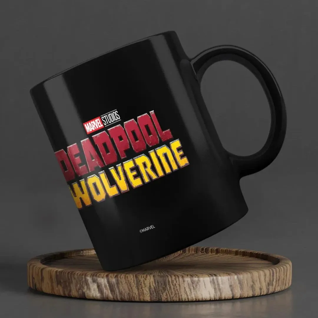 Deadpool Crest 3D Black Ceramic Coffee Mug