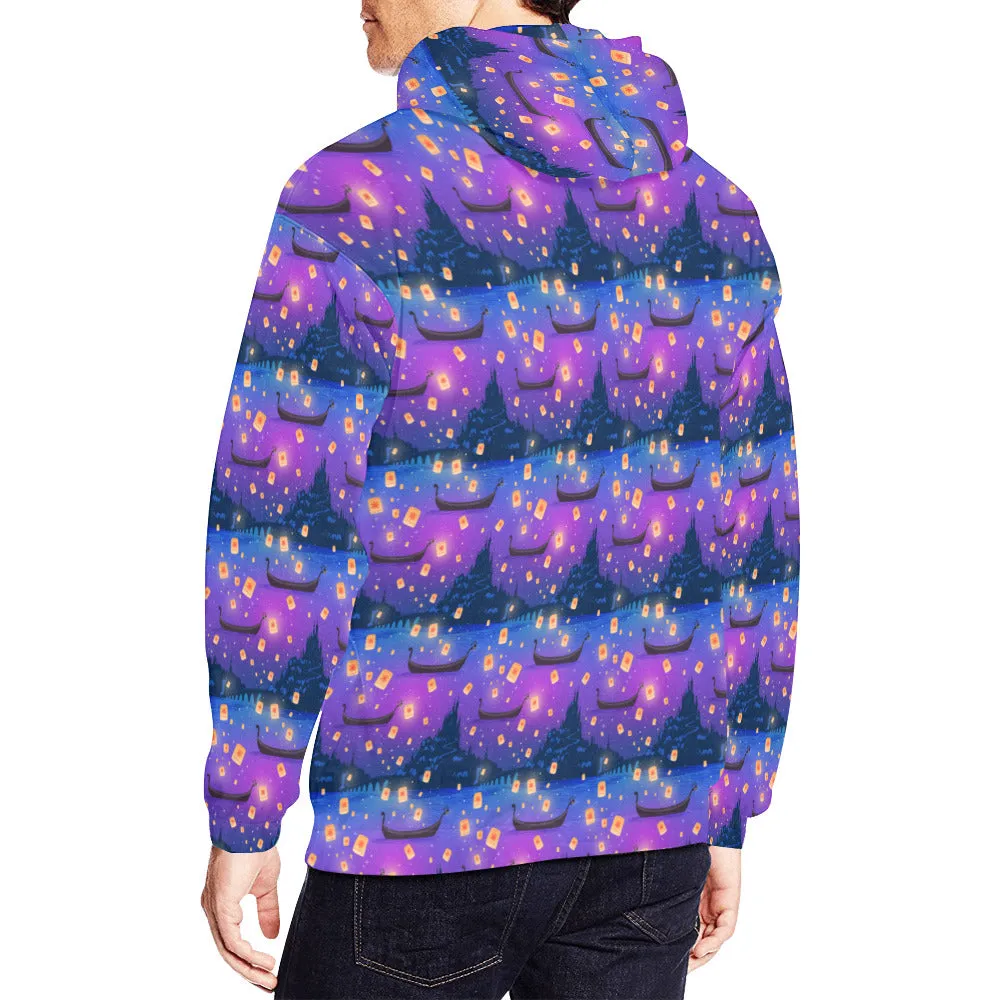 Disney Tangled Rapunzel Floating Lanterns Hoodie for Men