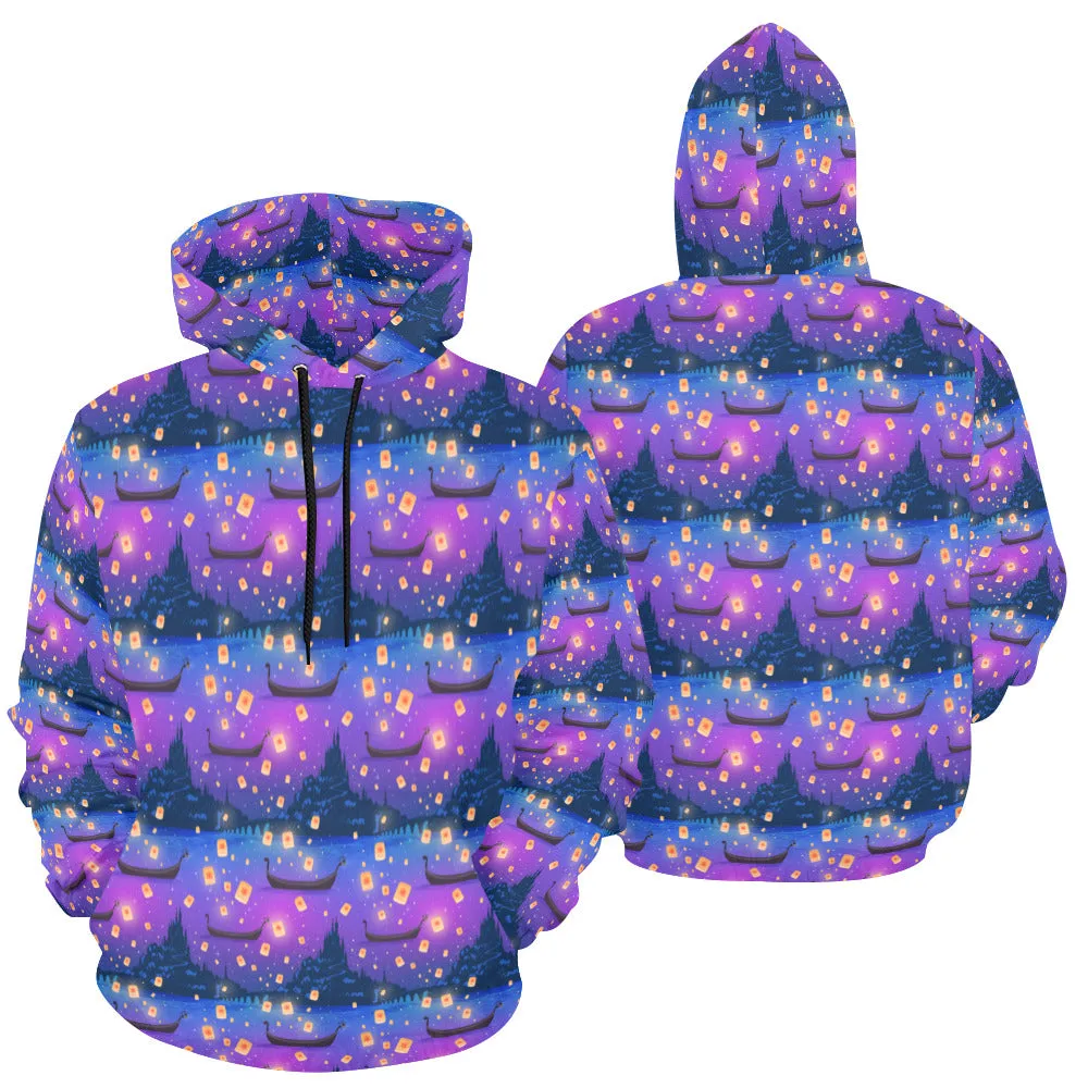 Disney Tangled Rapunzel Floating Lanterns Hoodie for Men