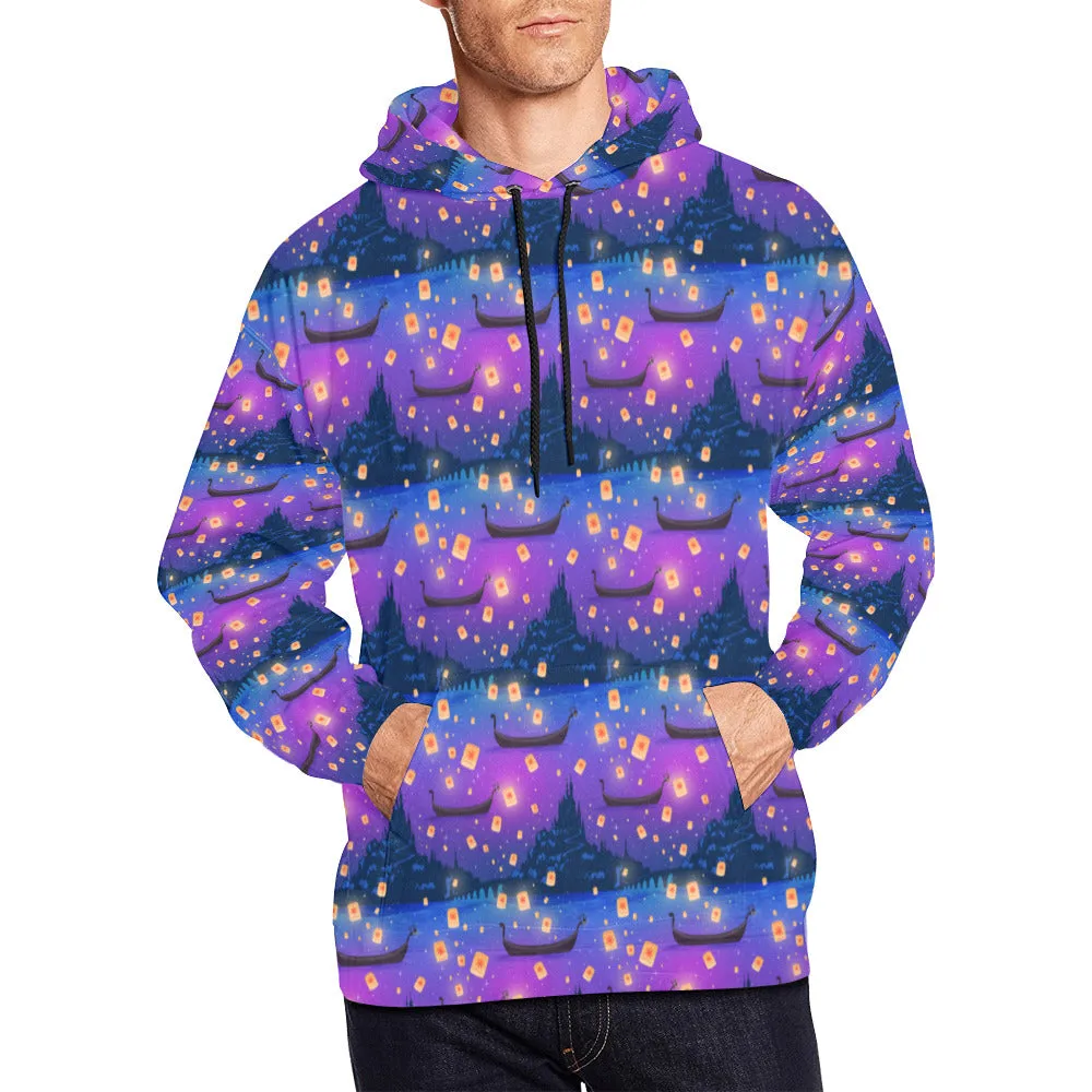 Disney Tangled Rapunzel Floating Lanterns Hoodie for Men