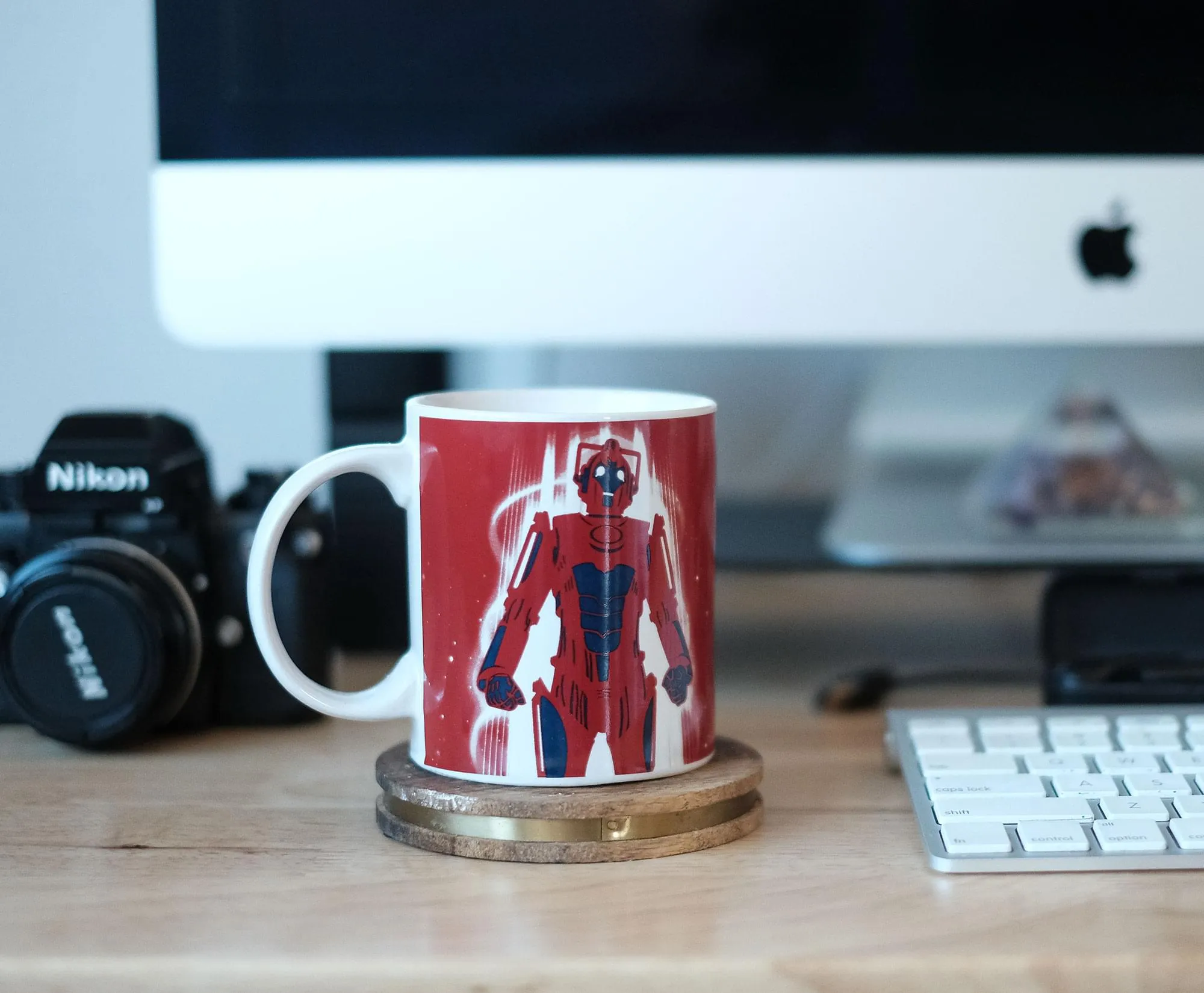 Doctor Who Red Cyberman Ceramic Coffee Mug