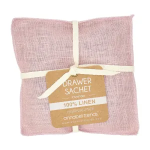 Drawer Sachet - Linen - Rose Pink