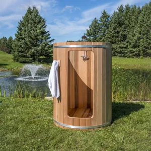 Dundalk LeisureCraft Clear Cedar Rainbow Barrel Shower