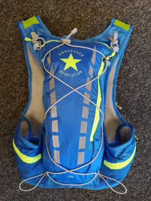 Endurance Revolution Elite Trail Vest 15 Ltrs Blue/Neon