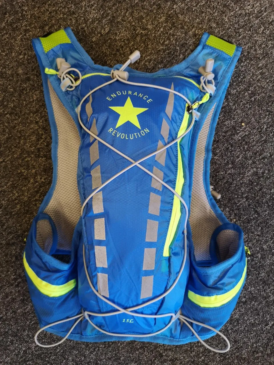 Endurance Revolution Elite Trail Vest 15 Ltrs Blue/Neon