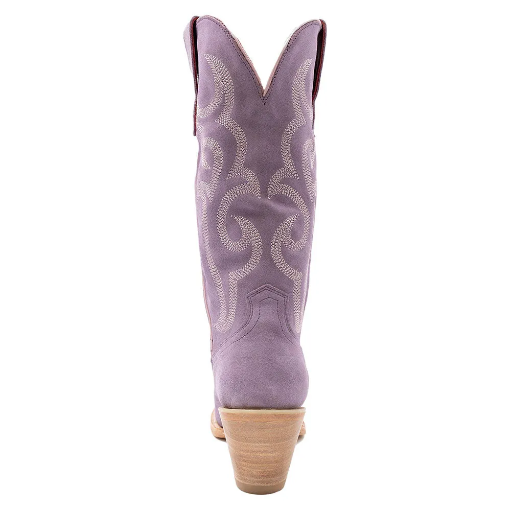 Ferrini Quinn Lilac Full Grain Leather Snipped Toe Cowboy Boots