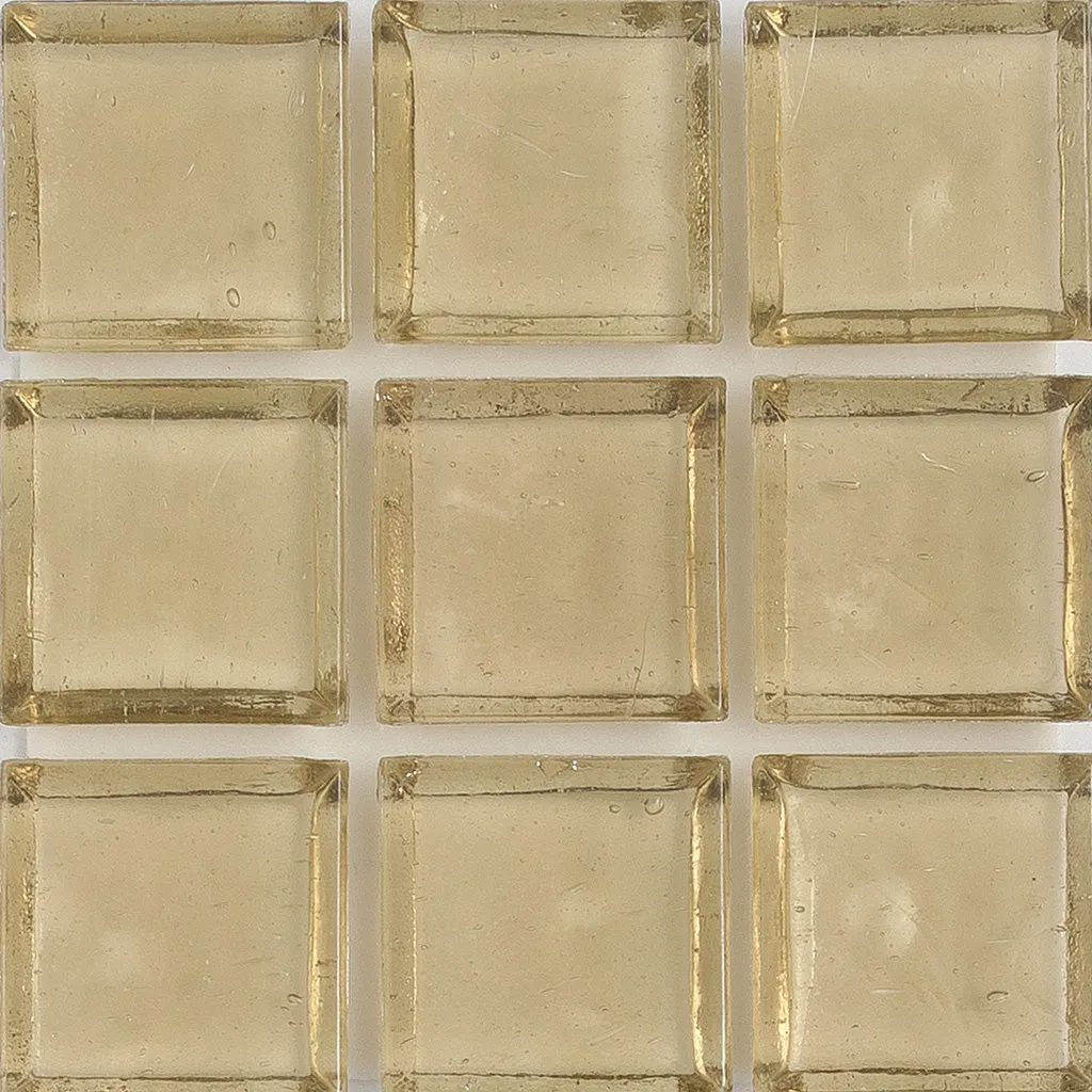 Fire Opal Clear, 1" x 1" - Glass Tile