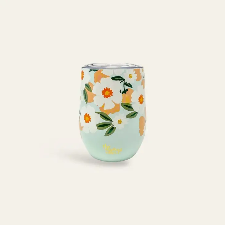 Flower Talk Wine Tumbler