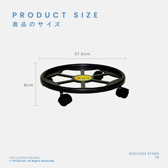 GAS STAND W/WHEELS (76)