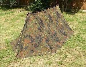 German Army Flecktarn Camo Pup Tent