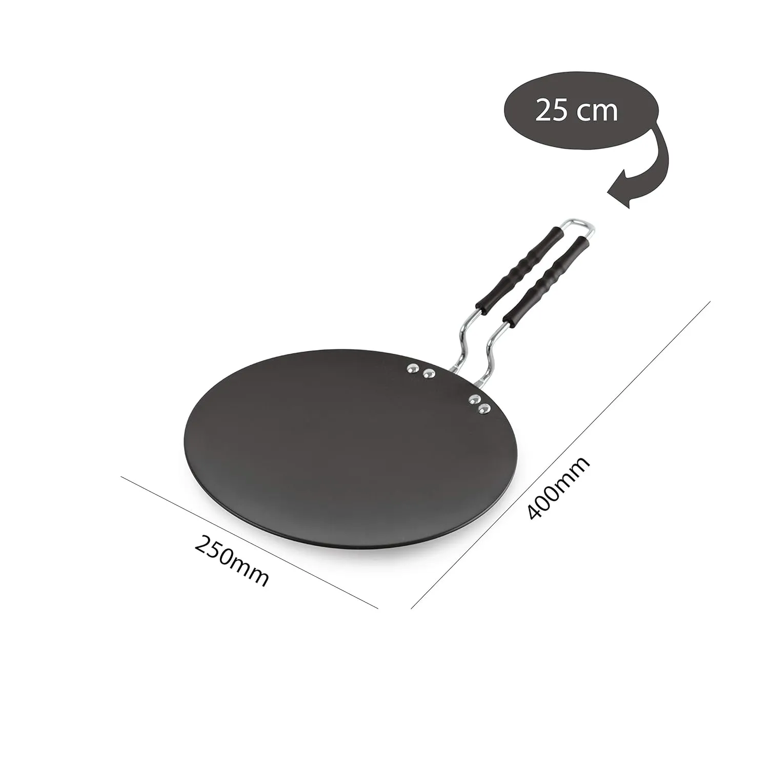 Hard Anodised Concave Roti Tawa