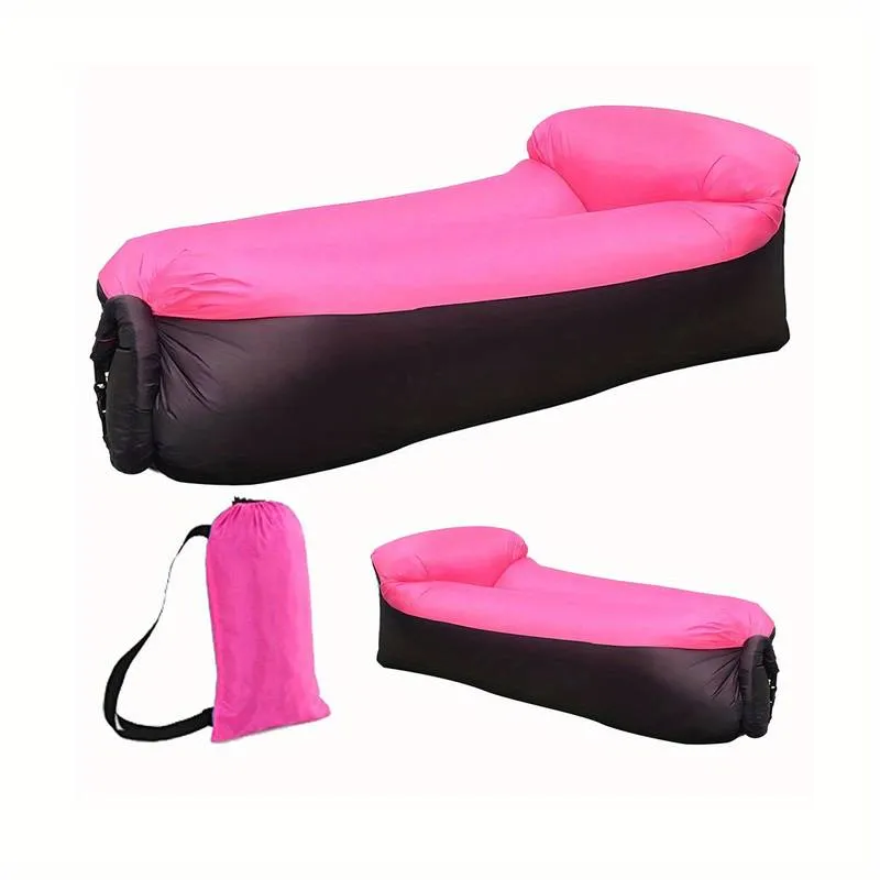 Inflatable Air Lounger with Back Rest