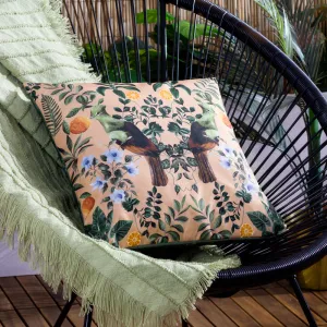 Kali Mirrored Birds Outdoor Cushion Multicolour