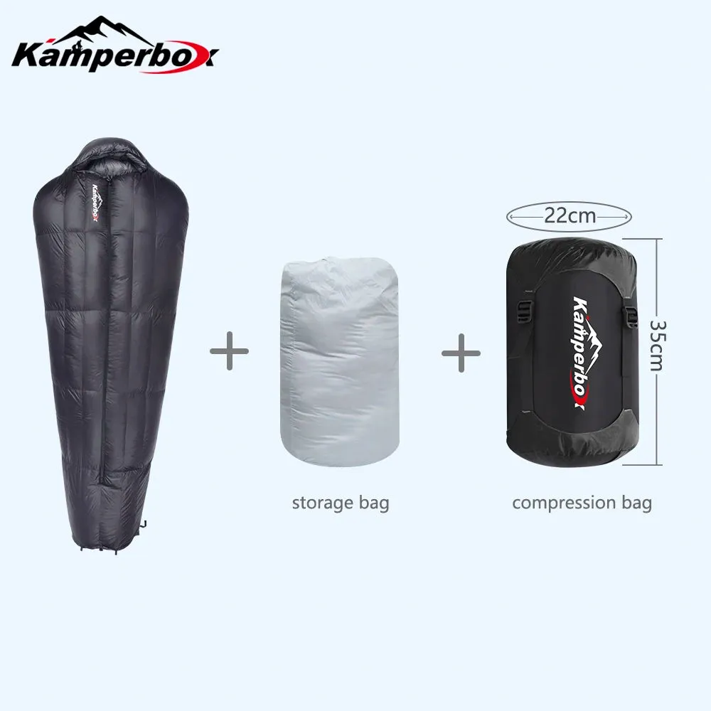 Kamperbox Winter Sleeping Bags Camping Down Sleeping Bags Winter Outdoor Ultralight Sleeping Bags Camping Equipments