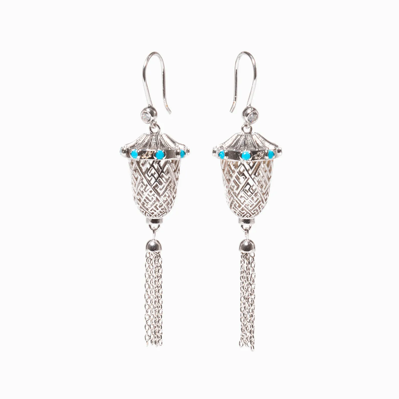 Lantern Joy Earrings - Silver