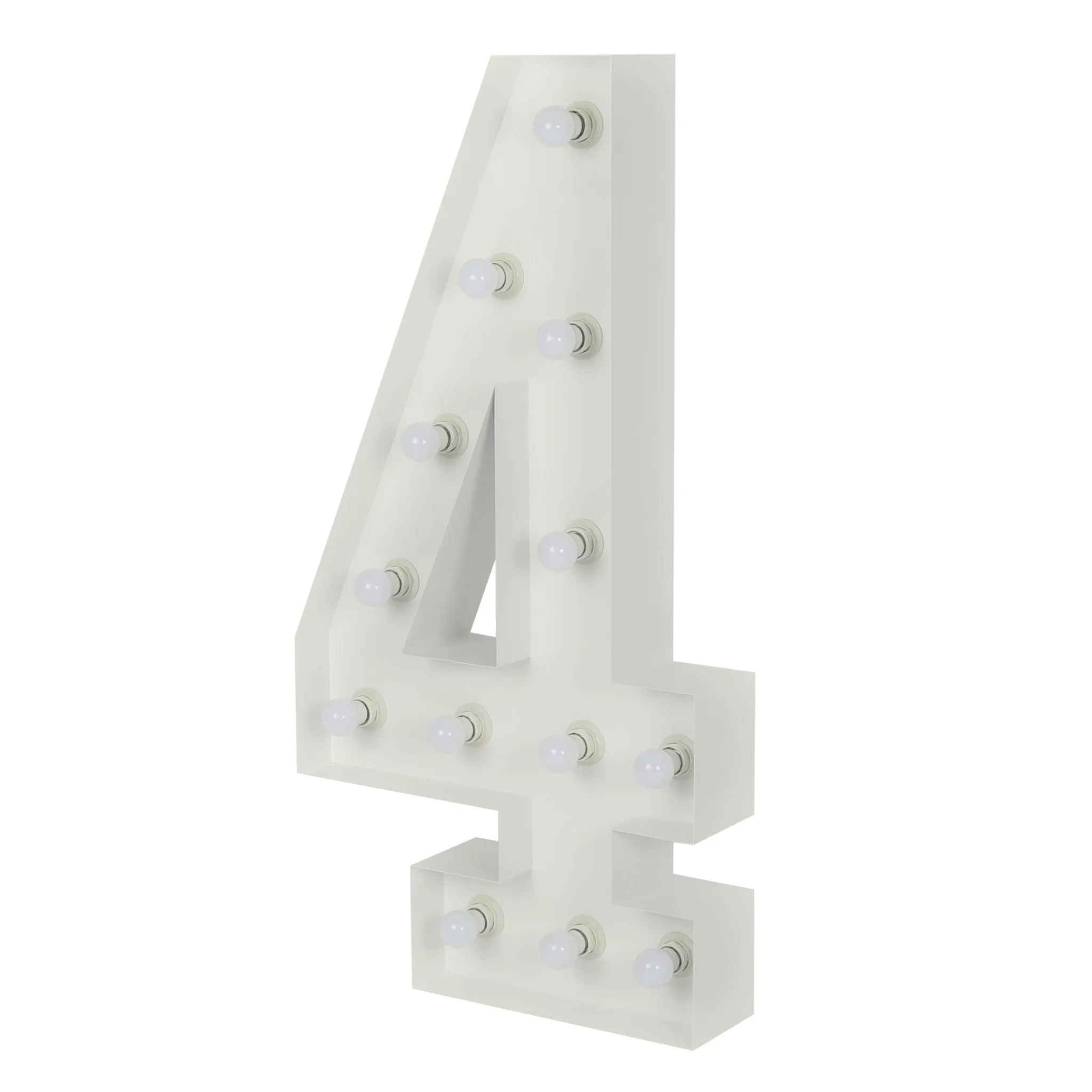 Large 4ft Tall LED Marquee Number - 4