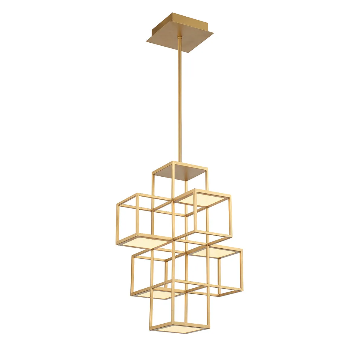 LED Pendant from the Ferro Collection in Gold Finish by Eurofase