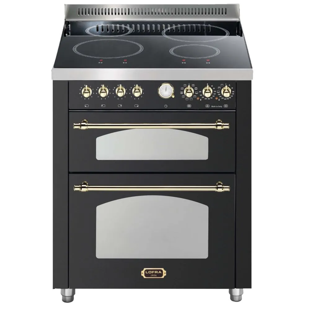 Lofra Dolcevita 70 RMN UD76 MFTE/4I Black Induction Range Cooker 70cm