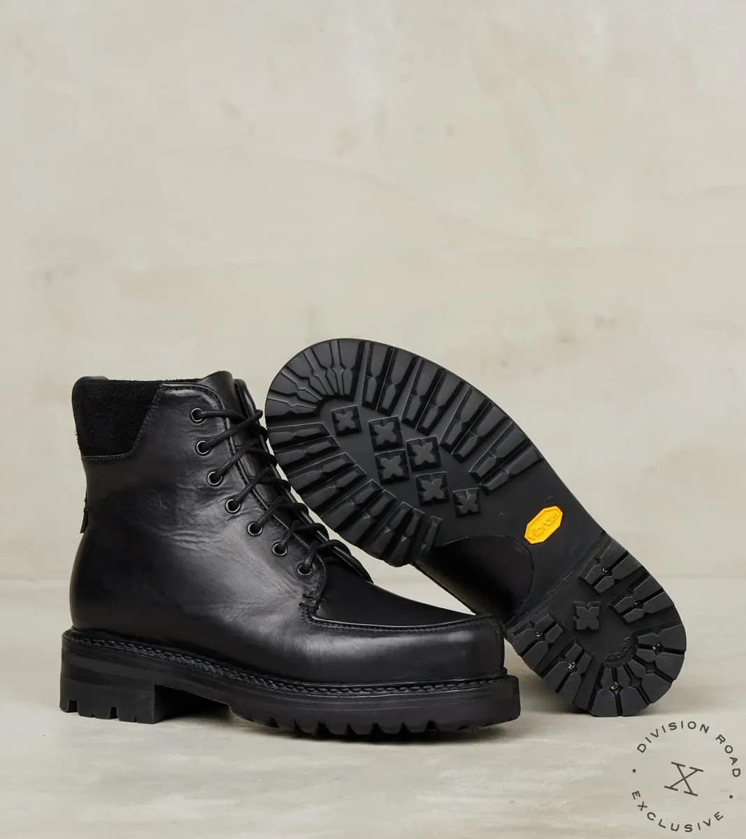 Military Moc High - Vibram ASP Gumlite - Nero Vachetta 800 Calf