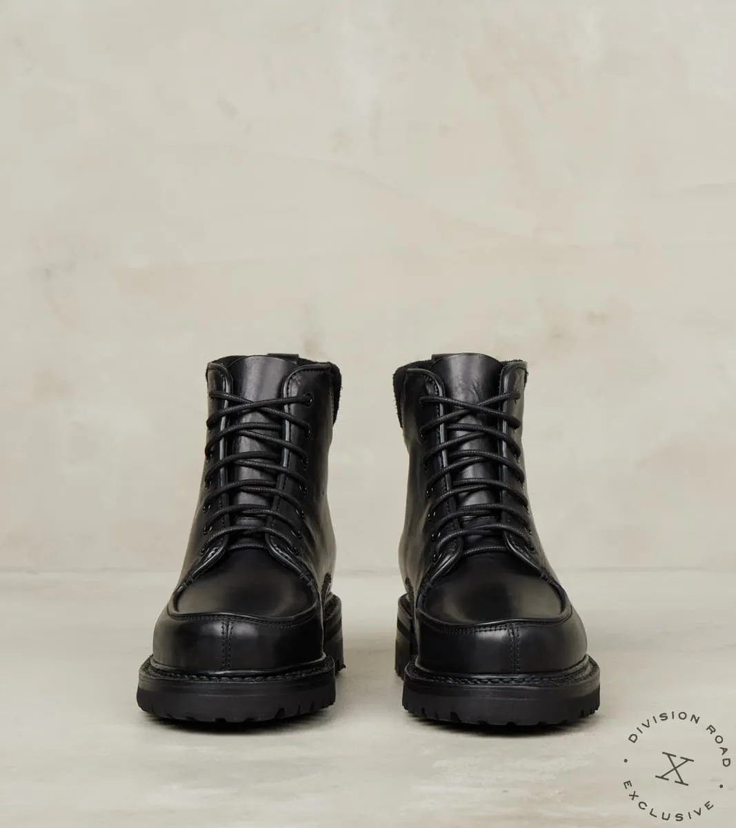 Military Moc High - Vibram ASP Gumlite - Nero Vachetta 800 Calf