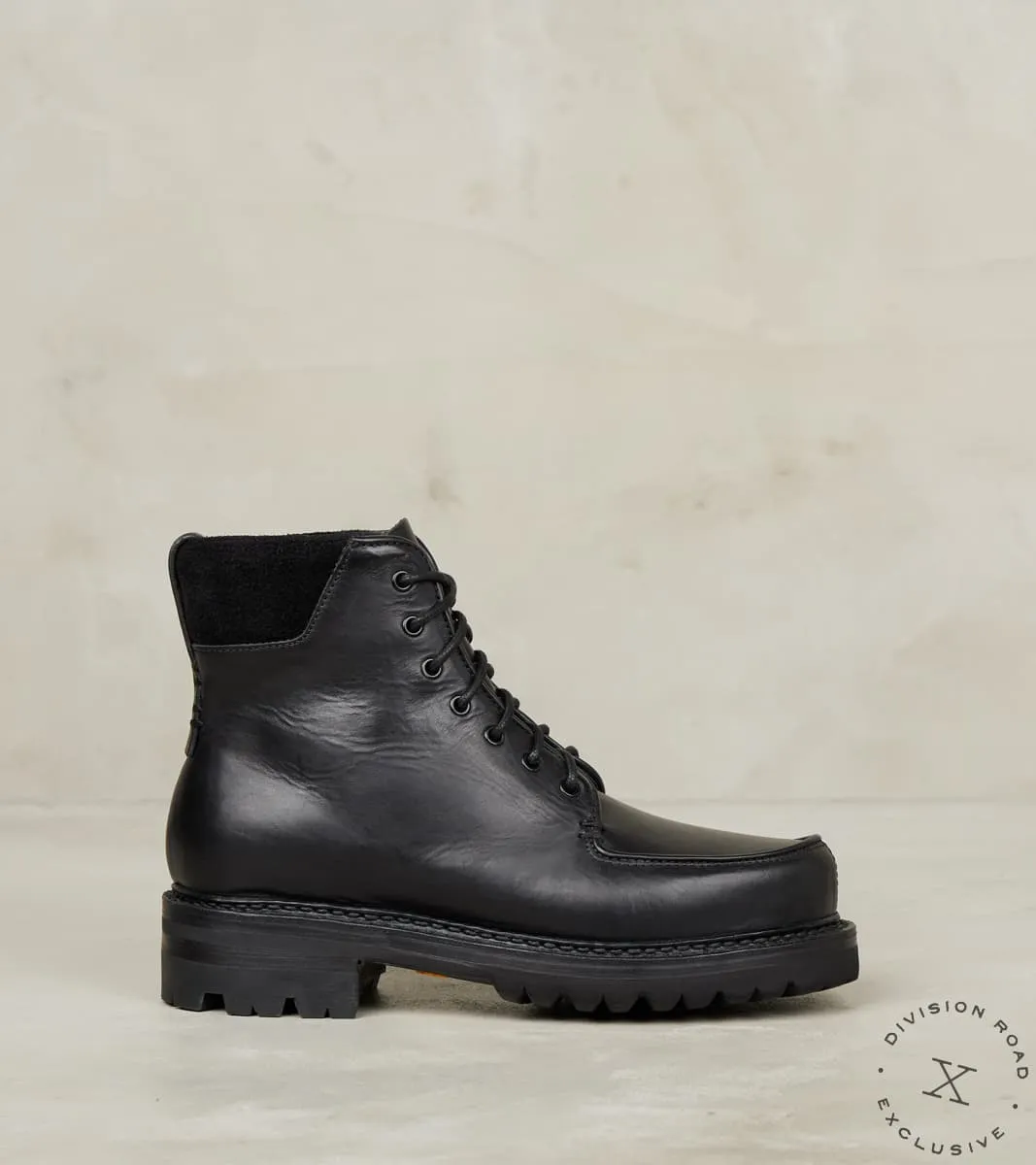 Military Moc High - Vibram ASP Gumlite - Nero Vachetta 800 Calf