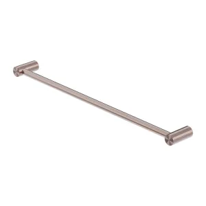 Nero Zen 316L Single Towel Rail - Brushed Bronze