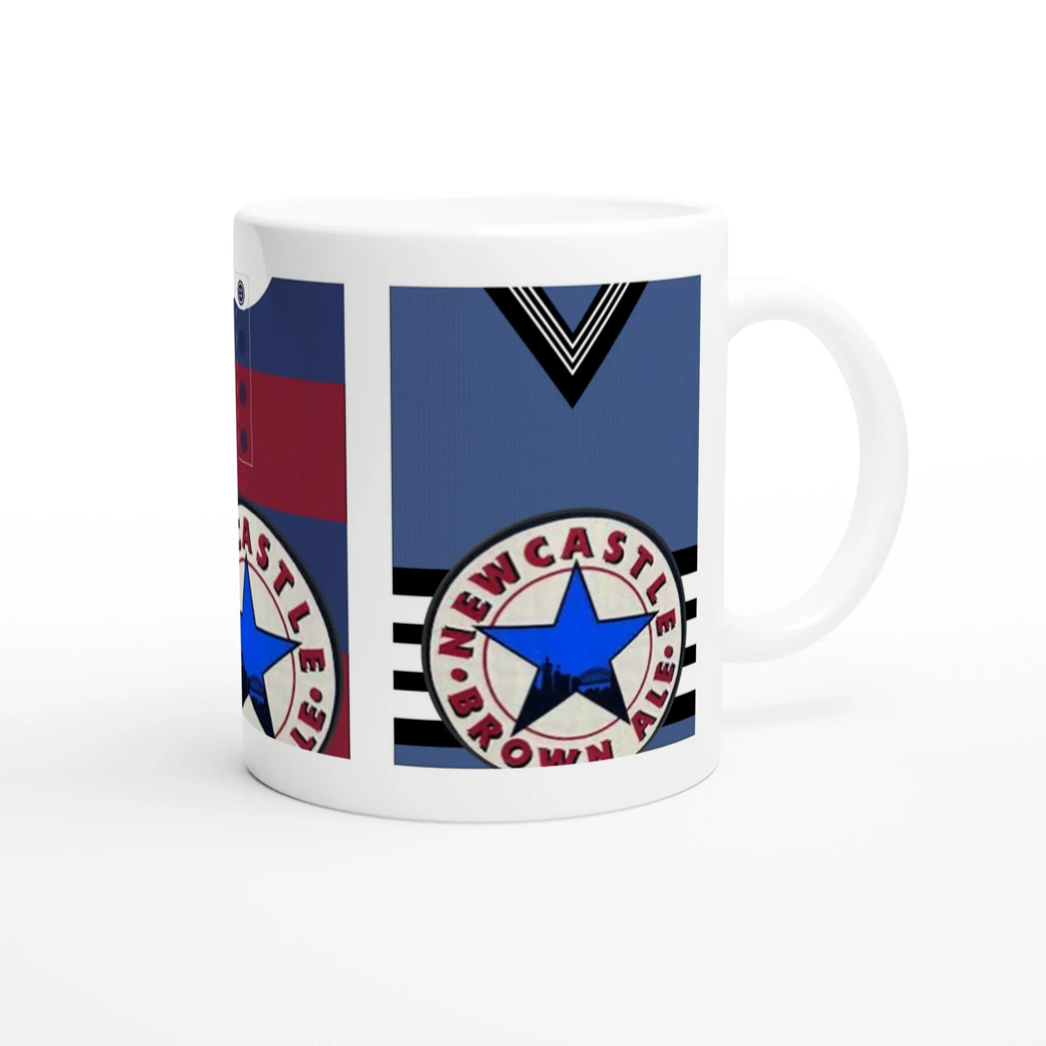 Newcastle Retro Brown Ale Star  - White 11oz Ceramic Mug