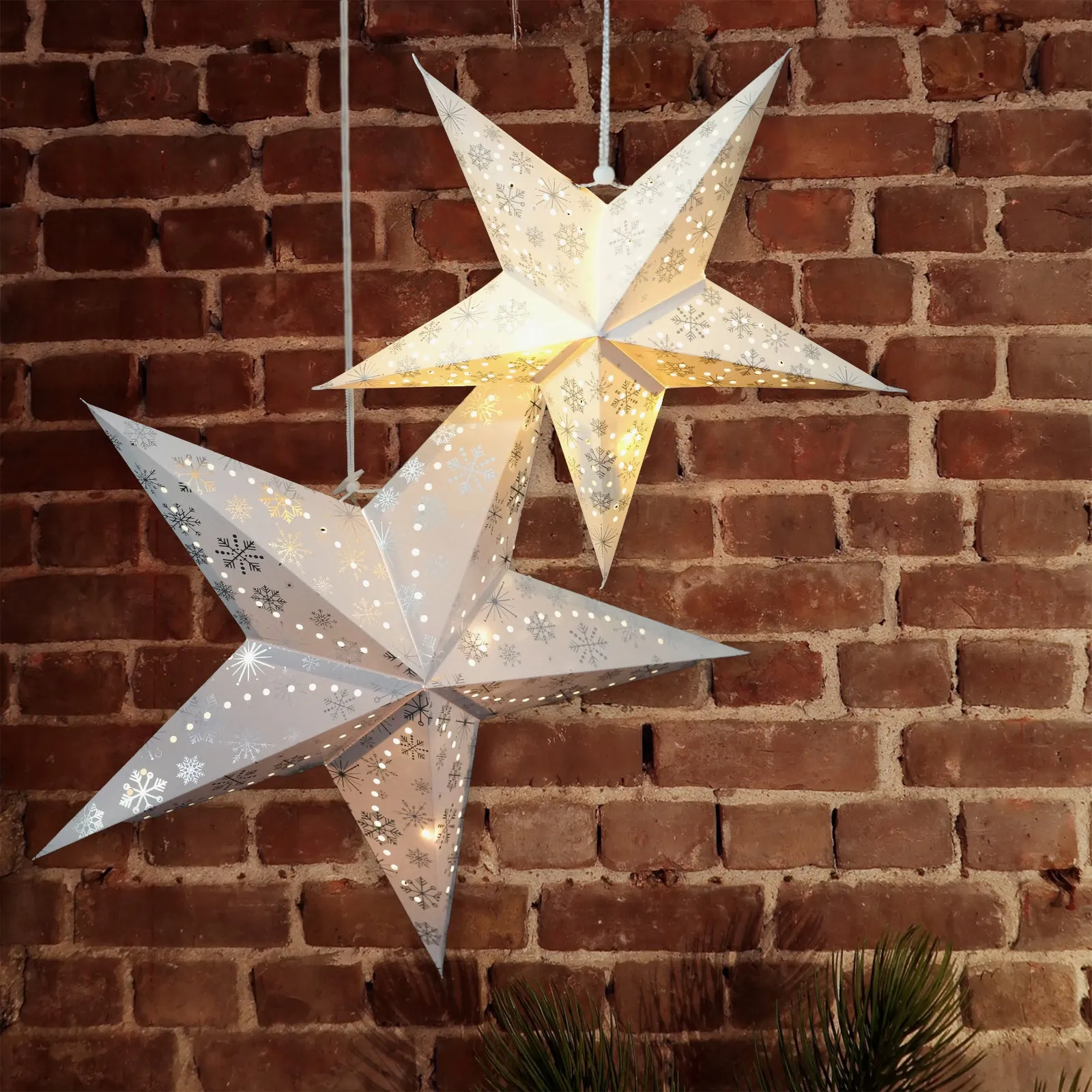 Paper Led White 40 cm Star