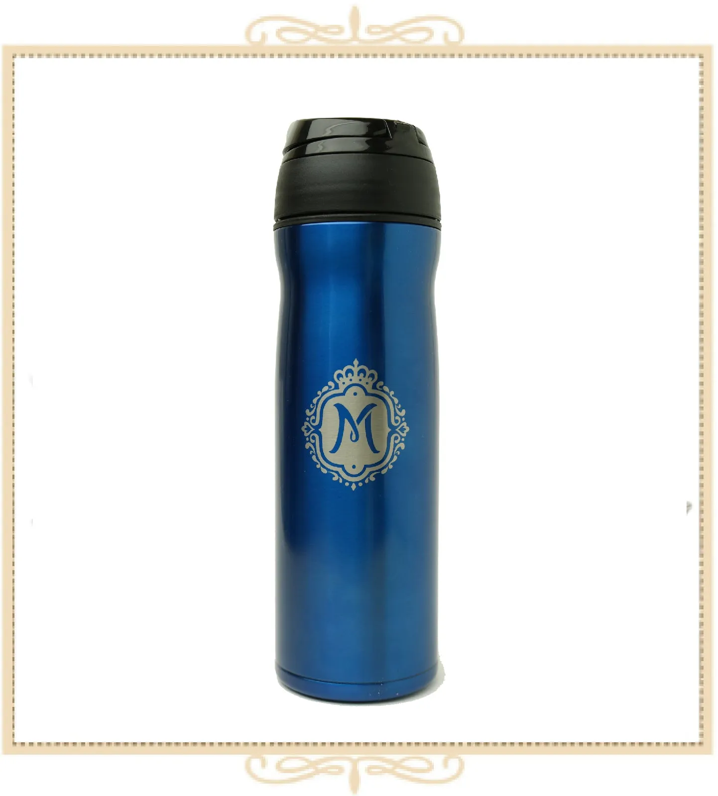 Queen Mary 12oz Travel Mug - Blue